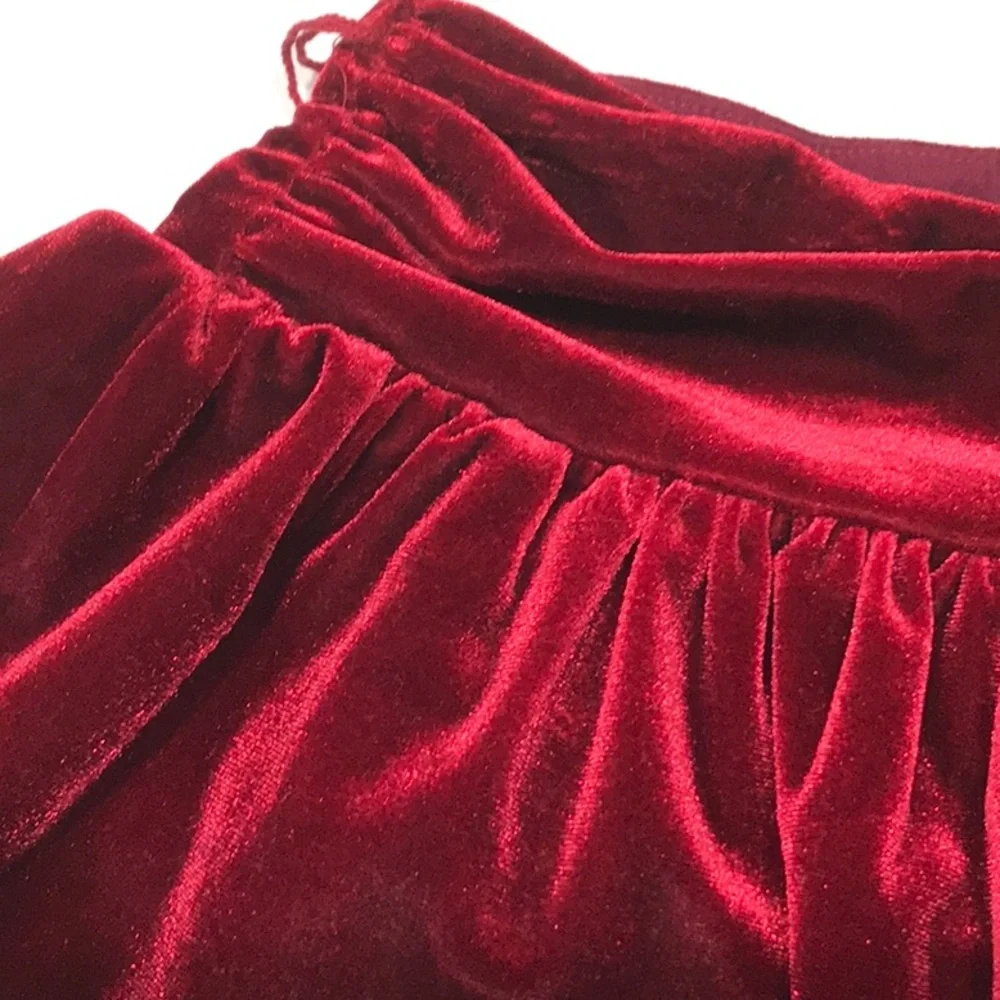 🌺🌺🌺RAPH LAUREN Girl’s Layered Draped Waist Velour Skirt, 24 mo